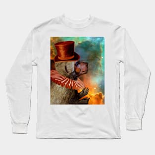 Clown Baboon in Space Long Sleeve T-Shirt